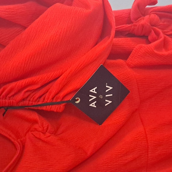 Ava & Viv Red Plus Size Dress #New Sz 4X - Picture 3 of 4